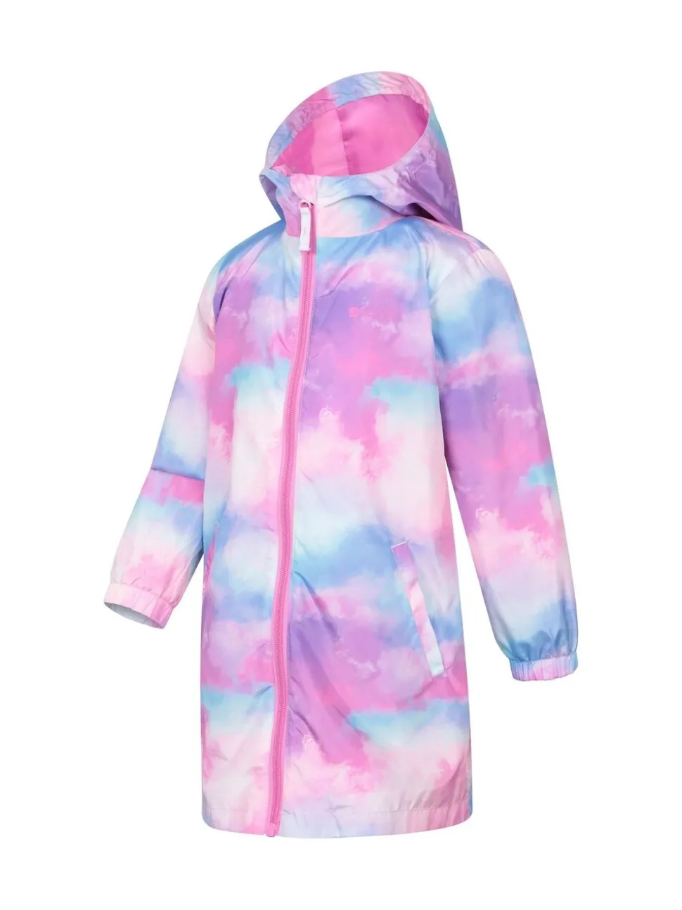 Mountain Warehouse Pink Kids Flo Printed Water Resistant Jacket