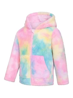 Mountain Warehouse Pink Kids Rainbow Cosy Full Zip Hoodie