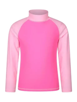 Mountain Warehouse Pink Light Long Sleeve Rash Vest