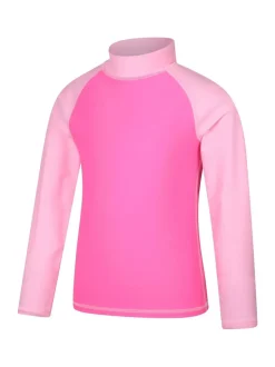 Mountain Warehouse Pink Light Long Sleeve Rash Vest