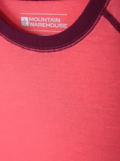 Mountain Warehouse Pink Merino II Round Neck Baselayer Top