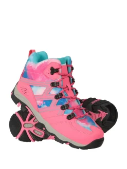 Mountain Warehouse Pink Oscar II Kids Walking Boots