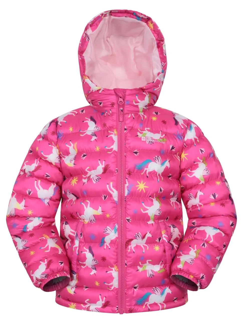 Mountain Warehouse Pink Seasons Printed Water-Resistant Padded Jacket