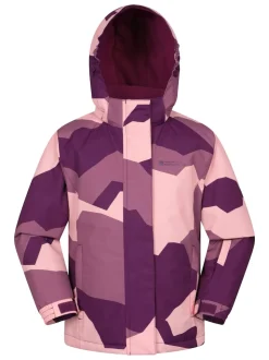 Mountain Warehouse Pink Snowdrop Printed Ski Jacket