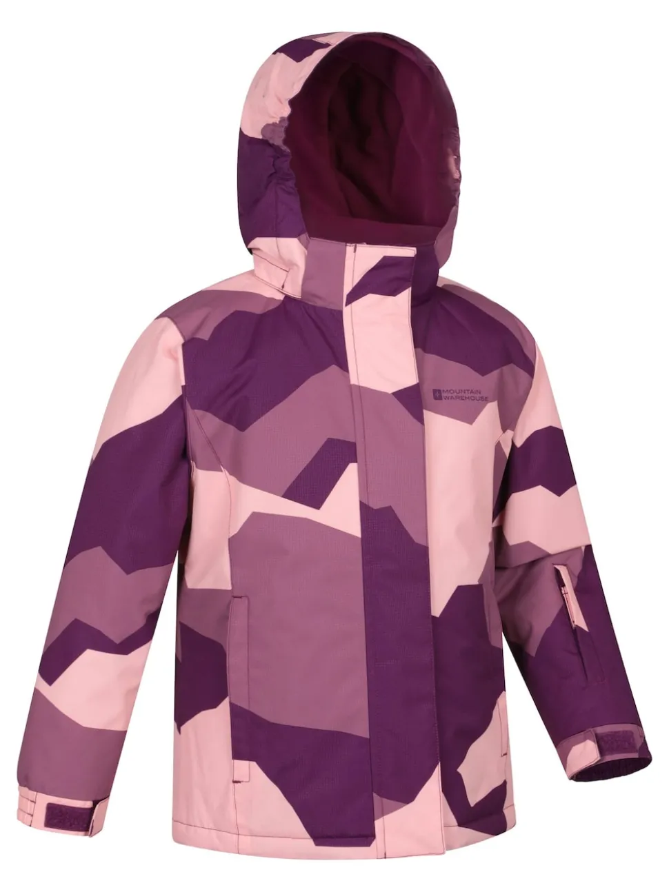 Mountain Warehouse Pink Snowdrop Printed Ski Jacket