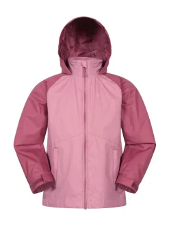 Mountain Warehouse Pink Torrent II Kids Waterproof Jacket