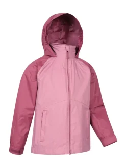 Mountain Warehouse Pink Torrent II Kids Waterproof Jacket