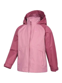 Mountain Warehouse Pink Torrent II Kids Waterproof Jacket