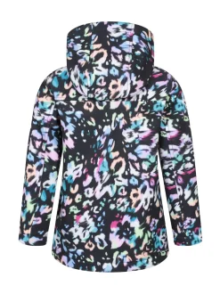 Mountain Warehouse Plum Purple Exodus Kids Printed Water-Resistant Softshell Jacket