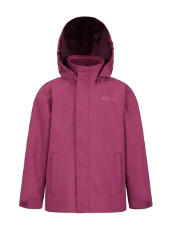 Mountain Warehouse Purple Fell Kids 3 In 1 Water Resistant Jacket