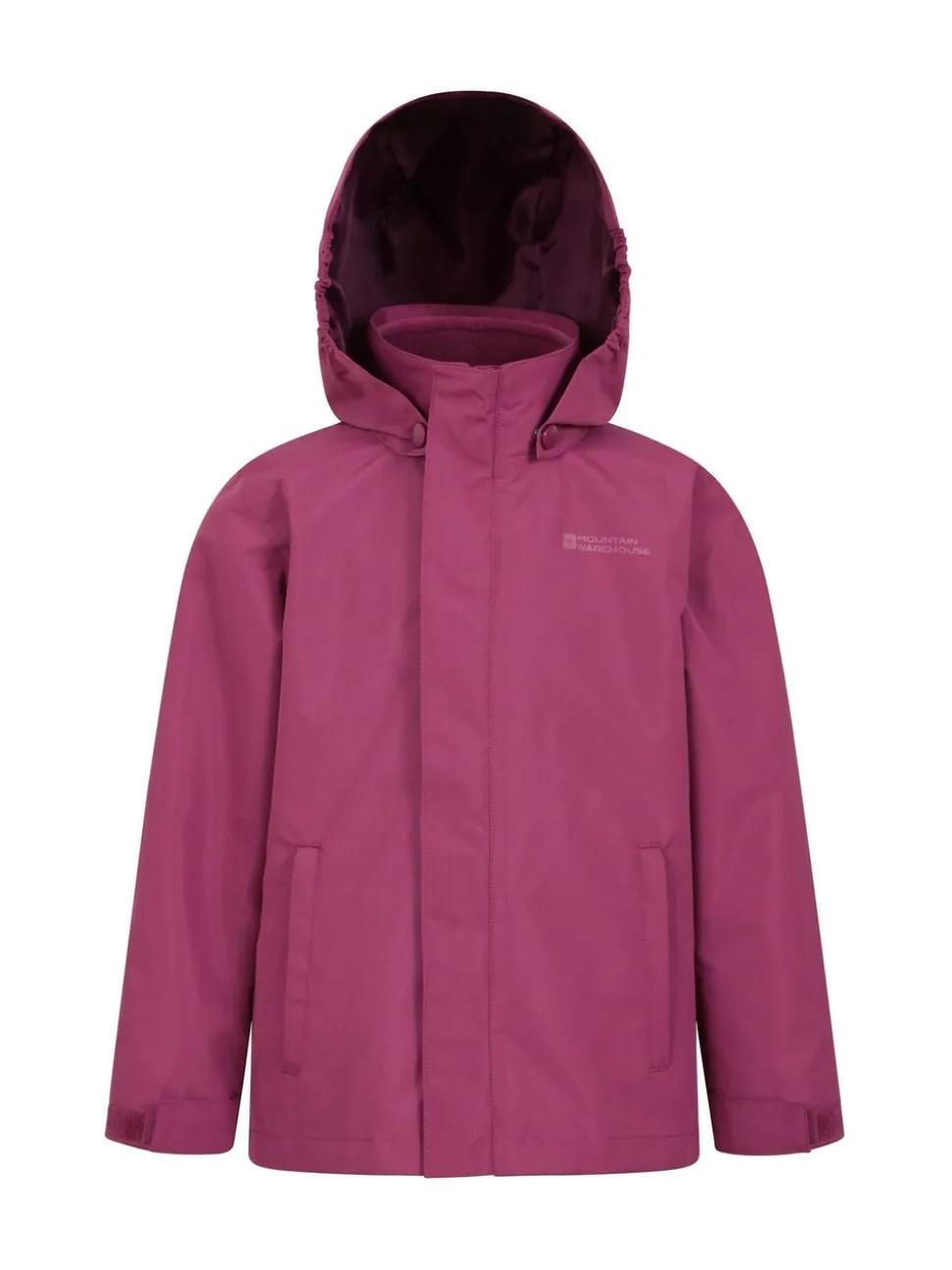 Mountain Warehouse Purple Fell Kids 3 In 1 Water Resistant Jacket
