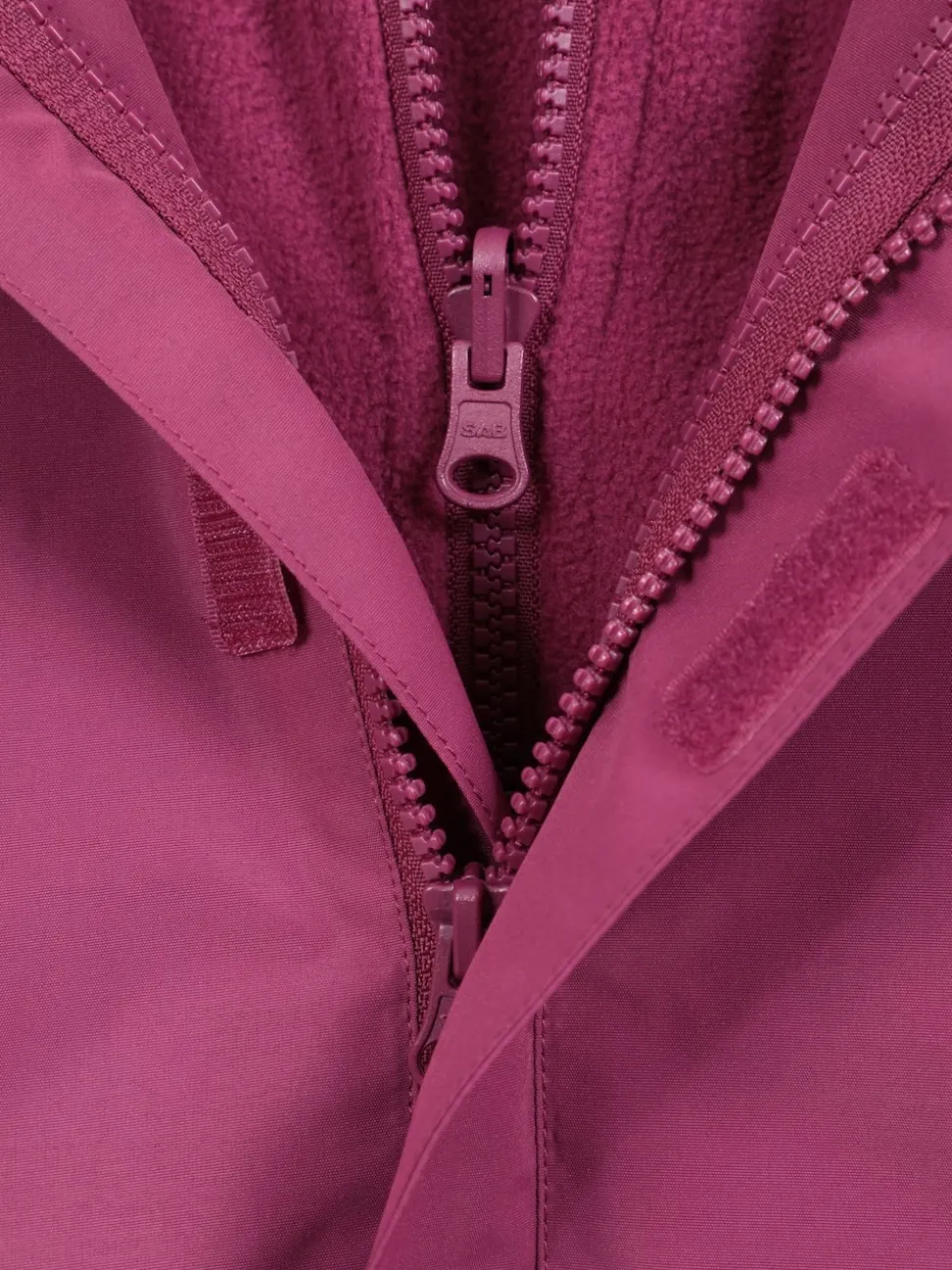 Mountain Warehouse Purple Fell Kids 3 In 1 Water Resistant Jacket