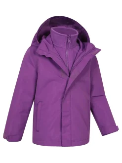 Mountain Warehouse Purple Fell Water-Resistant 3 In 1 Jacket