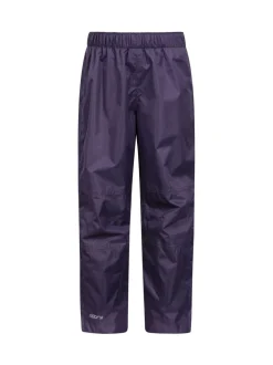 Mountain Warehouse Purple Kids Spray Waterproof Trousers