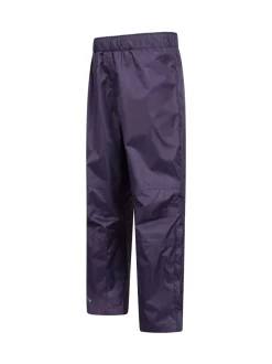 Mountain Warehouse Purple Kids Spray Waterproof Trousers