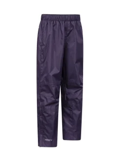 Mountain Warehouse Purple Kids Spray Waterproof Trousers