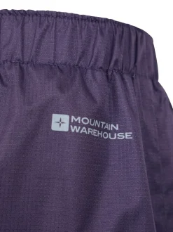 Mountain Warehouse Purple Kids Spray Waterproof Trousers