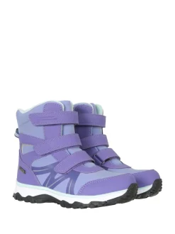 Mountain Warehouse Purple Kids Slope Softshell Snow Boots