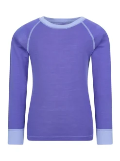 Mountain Warehouse Purple Merino II Round Neck Baselayer Top