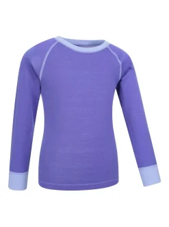 Mountain Warehouse Purple Merino II Round Neck Baselayer Top