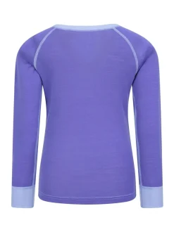 Mountain Warehouse Purple Merino II Round Neck Baselayer Top