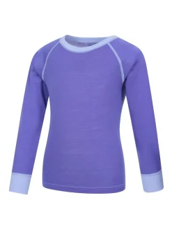 Mountain Warehouse Purple Merino II Round Neck Baselayer Top