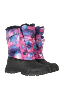 Mountain Warehouse Purple/Pink Whistler Sherpa Lined Snow Boots