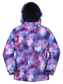 Mountain Warehouse Purple Snowdrop Printed Ski Jacket