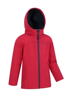 Mountain Warehouse Red Exodus Kids Water Resistant Softshell Jacket