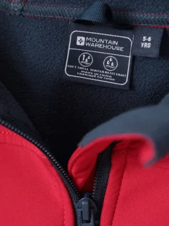 Mountain Warehouse Red Exodus Kids Water Resistant Softshell Jacket