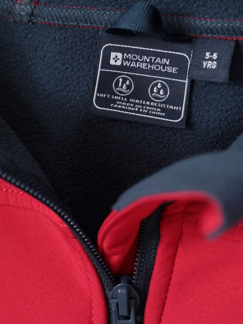 Mountain Warehouse Red Exodus Kids Water Resistant Softshell Jacket