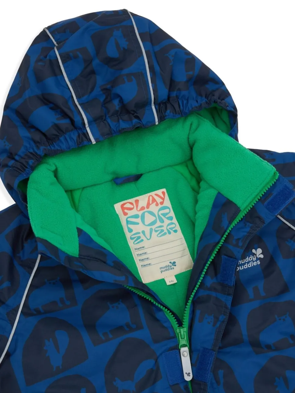 Muddy Puddles Blue Waterproof Kids Ski Jacket
