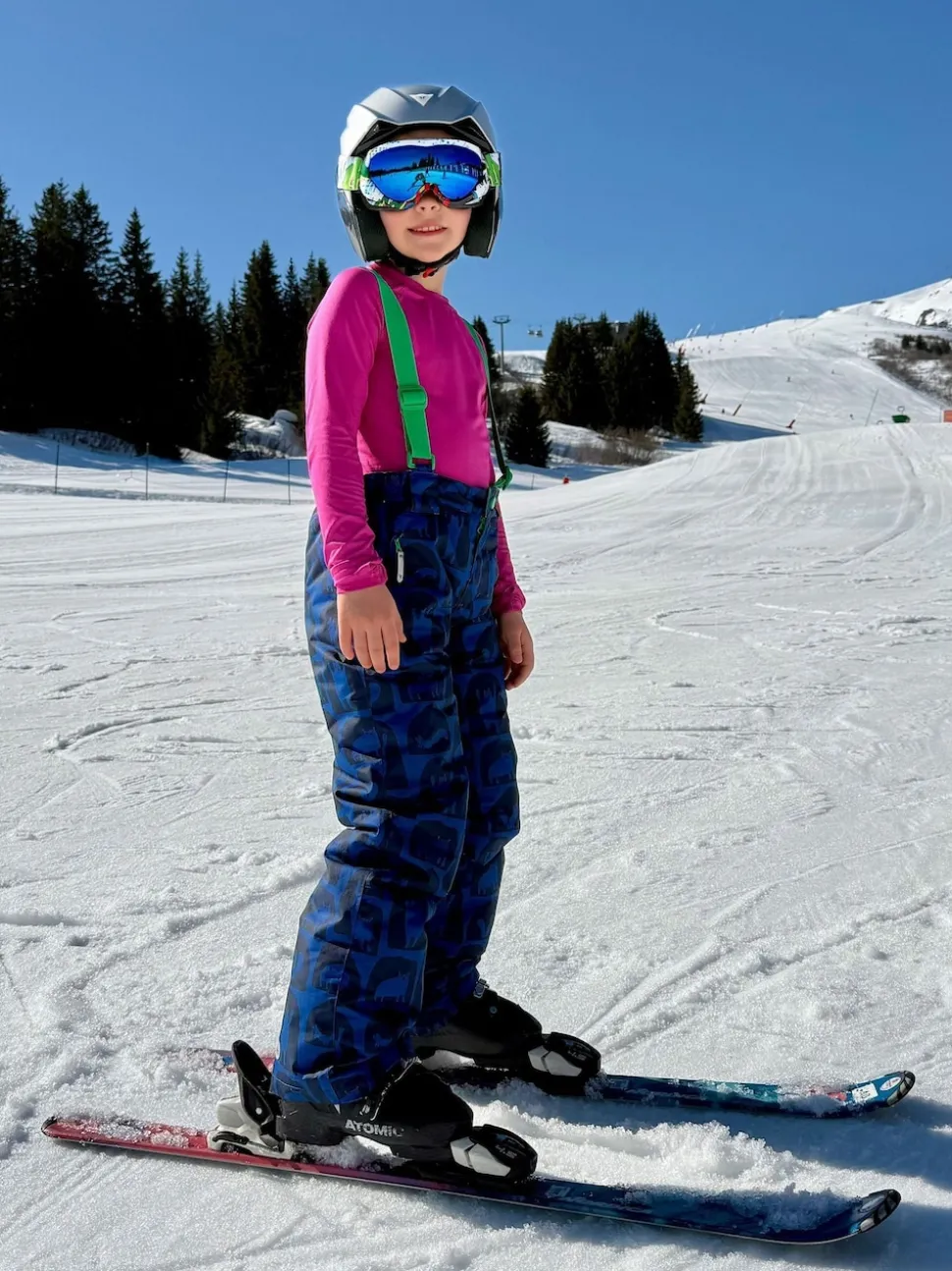 Muddy Puddles Blue Waterproof Kids Ski Salopettes Trousers