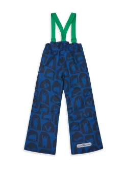 Muddy Puddles Blue Waterproof Kids Ski Salopettes Trousers