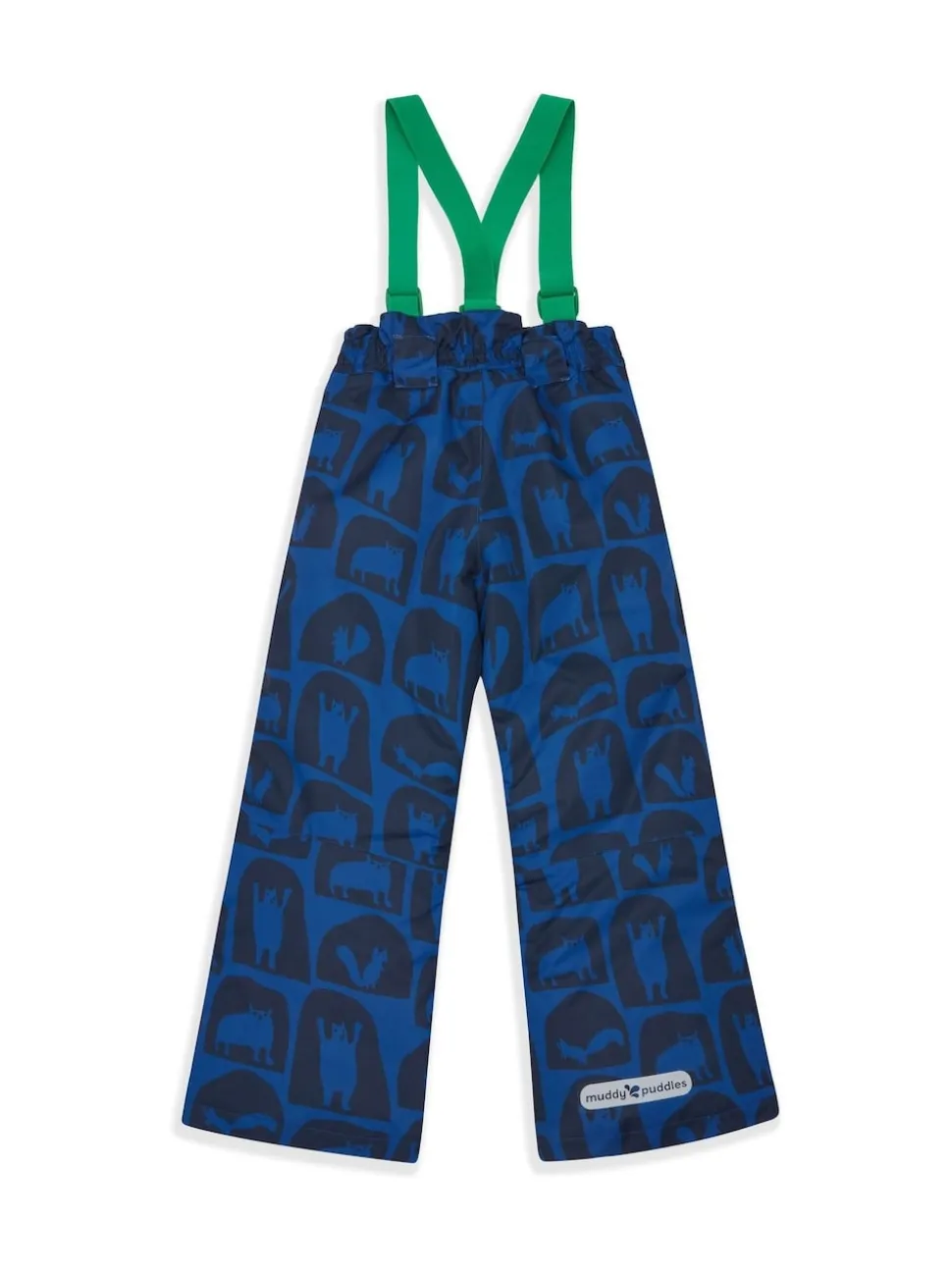 Muddy Puddles Blue Waterproof Kids Ski Salopettes Trousers