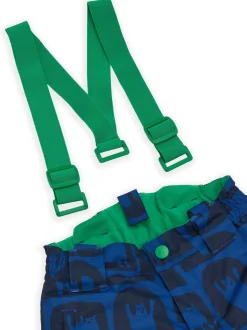 Muddy Puddles Blue Waterproof Kids Ski Salopettes Trousers