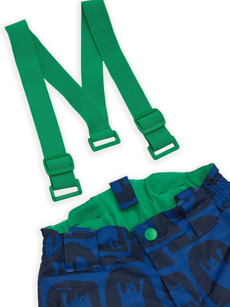 Muddy Puddles Blue Waterproof Kids Ski Salopettes Trousers