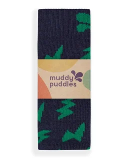 Muddy Puddles Green Merino Mix Twin Pack Socks