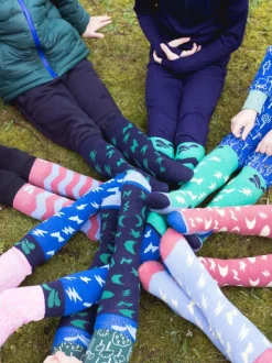 Muddy Puddles Green Merino Mix Twin Pack Socks