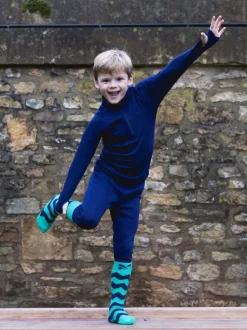Muddy Puddles Green Merino Mix Twin Pack Socks