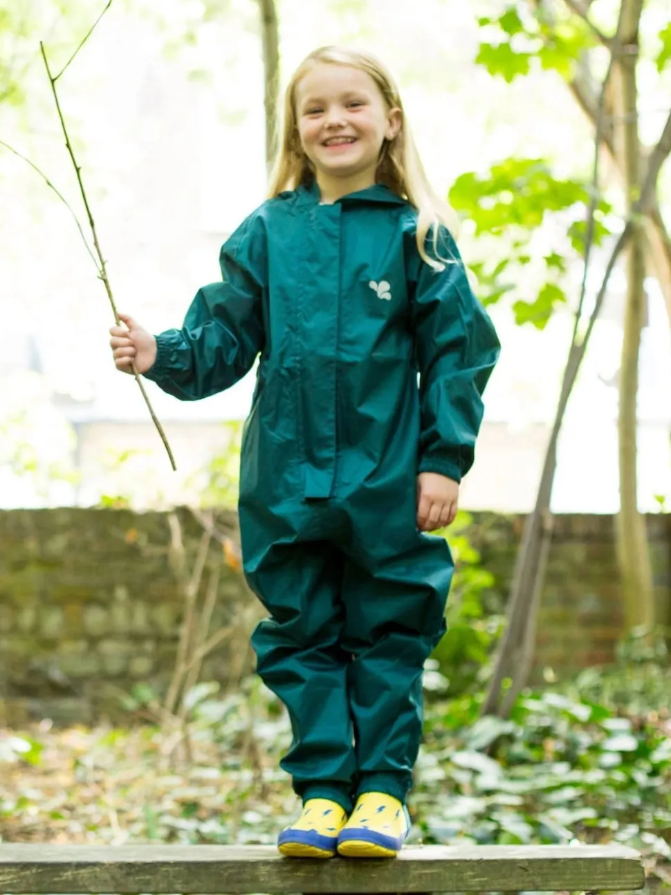Muddy Puddles Green Originals Waterproof All-In-One Puddlesuit