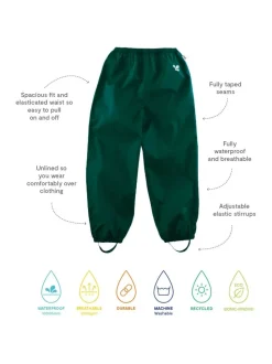 Muddy Puddles Green Originals Waterproof Over Trousers