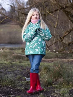 Muddy Puddles Green Waterproof Kids Ski Jacket