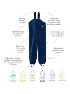 Muddy Puddles Navy Blue Originals Waterproof Dungarees