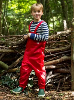 Muddy Puddles Red Originals Waterproof Dungarees