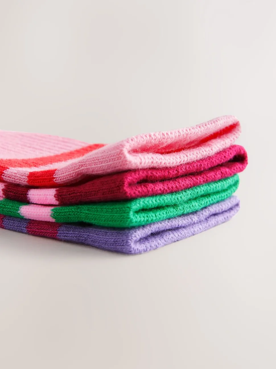 Multi Cotton Rich Cushioned Sole Ankle Socks 4 Pack