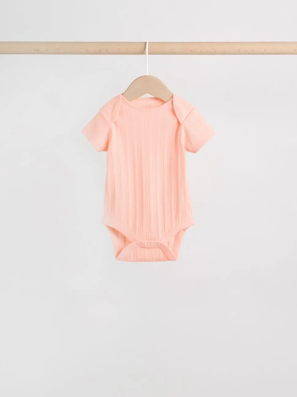 Multi Pastel 5 Pack Short Sleeve Baby Bodysuits