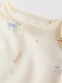 Multi Pastel Character 5 Pack Long Sleeve Baby Bodysuits