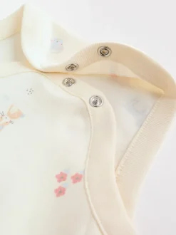 Multi Pastel Character 5 Pack Long Sleeve Baby Bodysuits