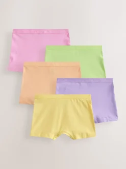 Multi Pastel Short Briefs 5 Pack (2-16yrs)